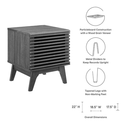 Modway EEI-4262 Render Vinyl Record Display Stand Modway