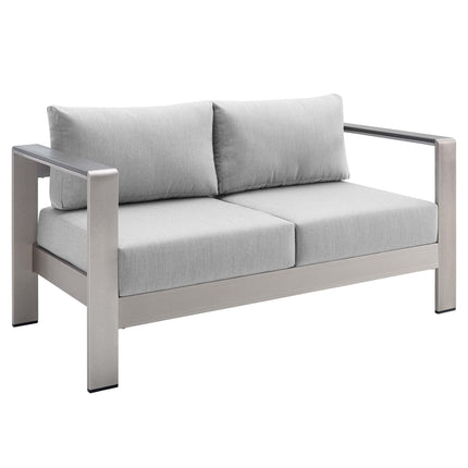 Modway EEI-4313 Shore 3 Piece Sunbrella® Fabric Outdoor Patio Aluminum Set Modway