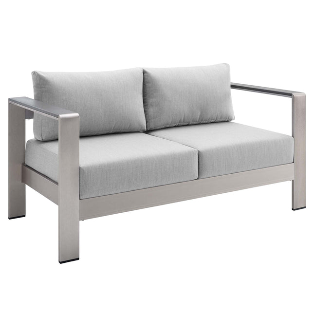 Modway EEI-4313 Shore 3 Piece Sunbrella® Fabric Outdoor Patio Aluminum Set Modway