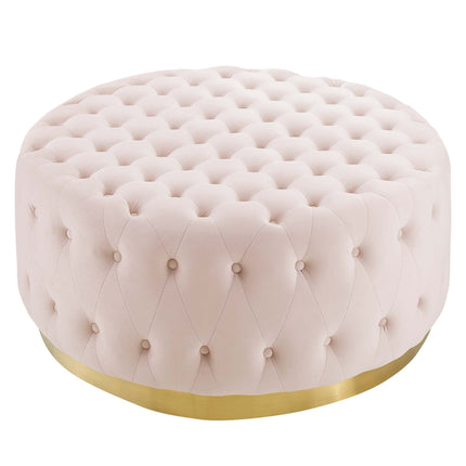 Modway EEI-4326 Ensconce Tufted Performance Velvet Round Ottoman Modway