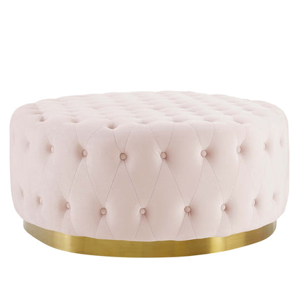 Modway EEI-4326 Ensconce Tufted Performance Velvet Round Ottoman Modway