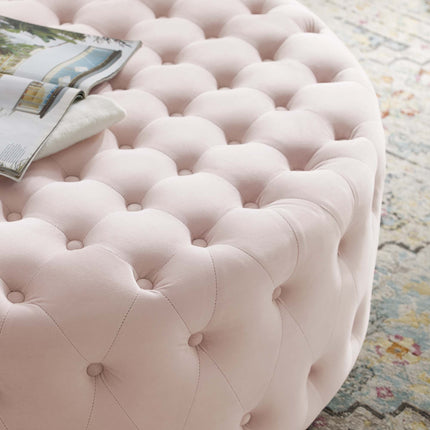 Modway EEI-4326 Ensconce Tufted Performance Velvet Round Ottoman Modway