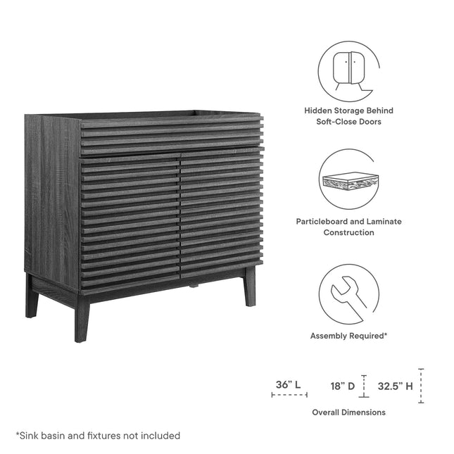 Modway EEI-4340 Render 36" Bathroom Vanity Cabinet Modway