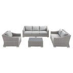 Light Gray Gray / Wicker Rattan