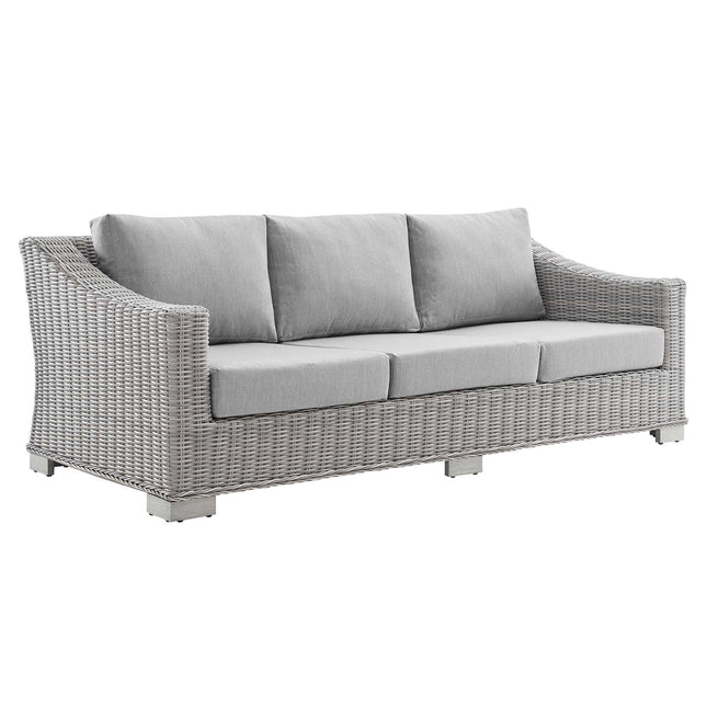 Modway EEI-4355 Conway 4-Piece Sunbrella® Outdoor Patio Wicker Rattan Furniture Set Modway