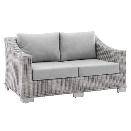 Modway EEI-4355 Conway 4-Piece Sunbrella® Outdoor Patio Wicker Rattan Furniture Set Modway