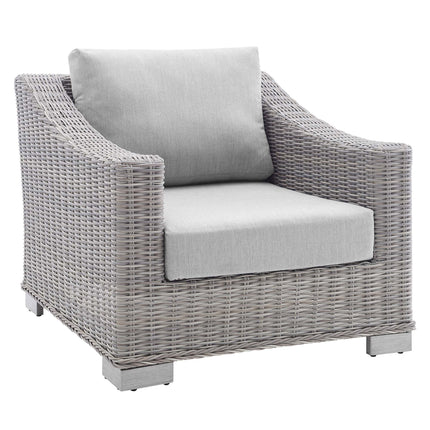 Modway EEI-4355 Conway 4-Piece Sunbrella® Outdoor Patio Wicker Rattan Furniture Set Modway