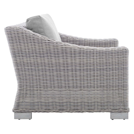 Modway EEI-4355 Conway 4-Piece Sunbrella® Outdoor Patio Wicker Rattan Furniture Set Modway