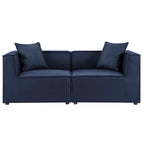 Navy / Upholstered