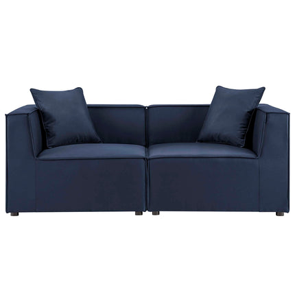 Modway EEI-4377 Saybrook 2-Piece Outdoor Patio Upholstered Sectional Sofa Loveseat Modway