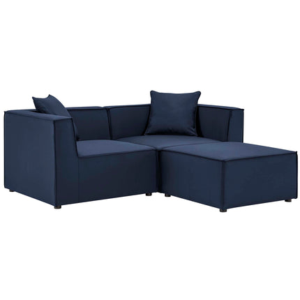 Modway EEI-4378 Saybrook Outdoor Patio Upholstered Loveseat and Ottoman Set Modway