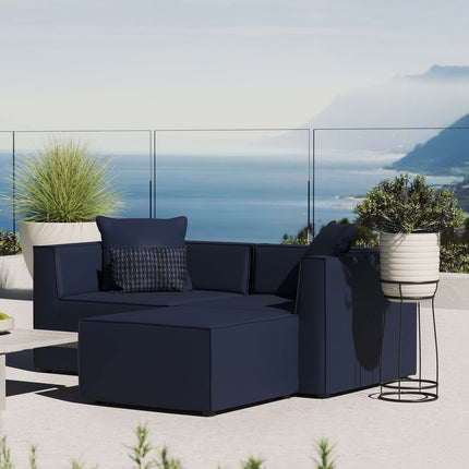 Modway EEI-4378 Saybrook Outdoor Patio Upholstered Loveseat and Ottoman Set Modway
