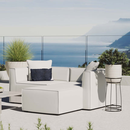 Modway EEI-4378 Saybrook Outdoor Patio Upholstered Loveseat and Ottoman Set Modway
