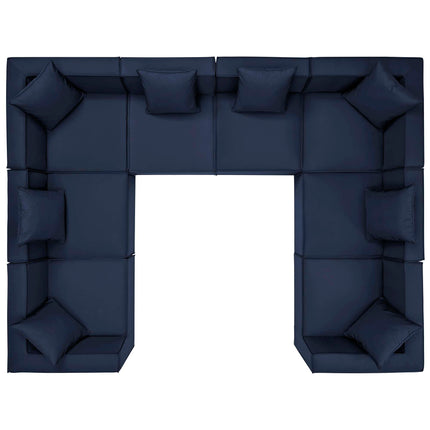 Modway EEI-4388 Saybrook 8-Piece Outdoor Patio Upholstered Sectional Sofa Modway