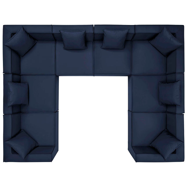 Modway EEI-4388 Saybrook 8-Piece Outdoor Patio Upholstered Sectional Sofa Modway