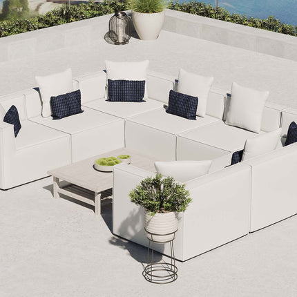 Modway EEI-4388 Saybrook 8-Piece Outdoor Patio Upholstered Sectional Sofa Modway