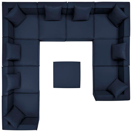 Modway EEI-4389 Saybrook 10-Piece Outdoor Patio Upholstered Sectional Sofa Modway