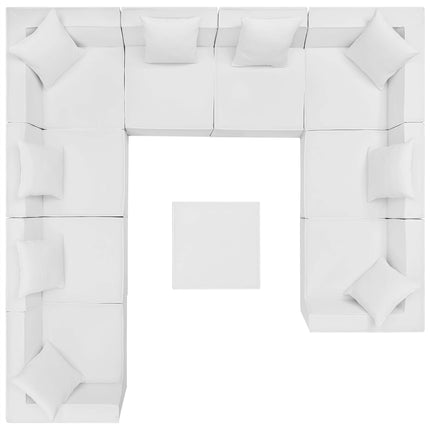 Modway EEI-4389 Saybrook 10-Piece Outdoor Patio Upholstered Sectional Sofa Modway