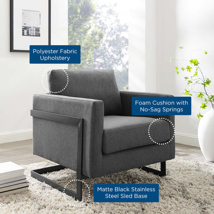 Modway EEI-4391 Posse Upholstered Fabric Accent Chair Modway