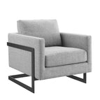 Black Light Gray / Upholstered Fabric
