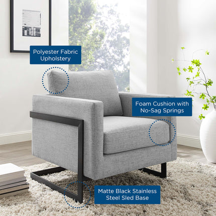 Modway EEI-4391 Posse Upholstered Fabric Accent Chair Modway