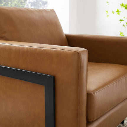 Modway EEI-4392 Posse Vegan Leather Accent Chair Modway