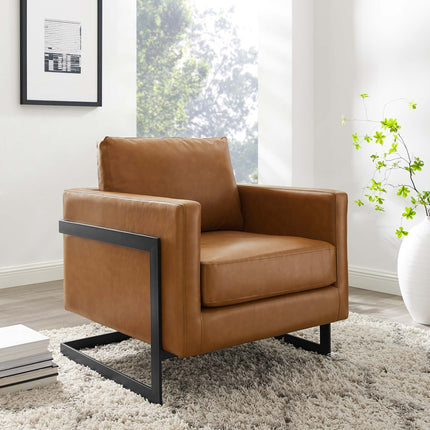 Modway EEI-4392 Posse Vegan Leather Accent Chair Modway