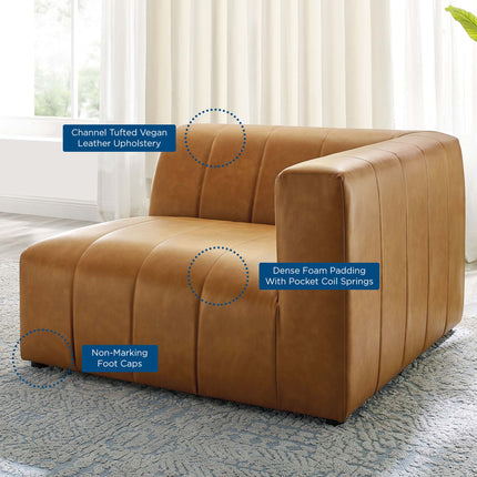 Modway EEI-4395 Bartlett Vegan Leather Right-Arm Chair Modway