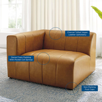 Modway EEI-4397 Bartlett Vegan Leather Left-Arm Chair Modway