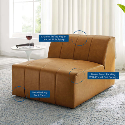 Modway EEI-4399 Bartlett Vegan Leather Armless Chair Modway