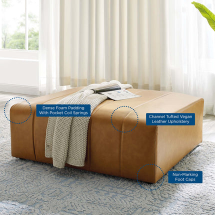 Modway EEI-4401 Bartlett Vegan Leather Ottoman Modway