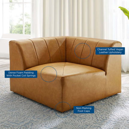 Modway EEI-4403 Bartlett Vegan Leather Corner Chair Modway