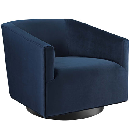 Modway EEI-4427 Twist Performance Velvet Swivel Chair Set of 2 Modway