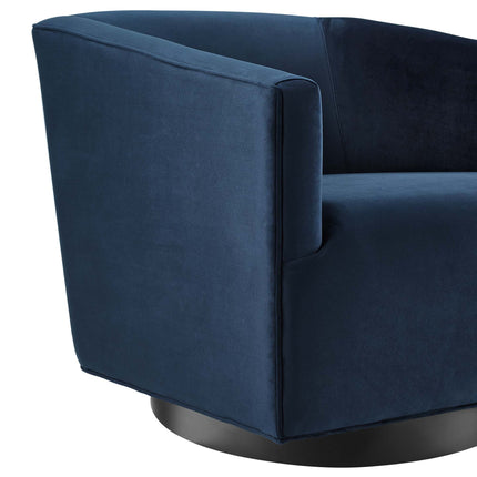 Modway EEI-4427 Twist Performance Velvet Swivel Chair Set of 2 Modway