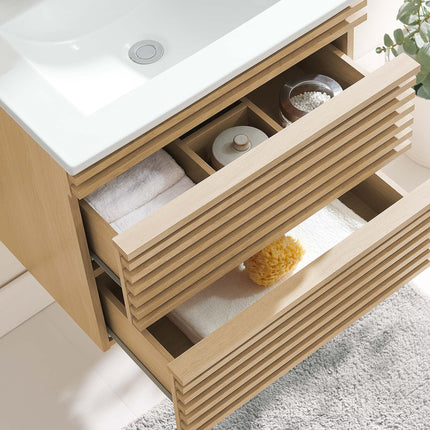 Modway EEI-4433 Render 24" Wall-Mount Bathroom Vanity Modway