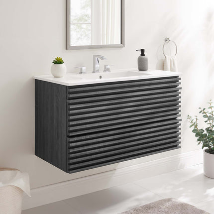 Modway EEI-4436 Render 36" Wall-Mount Bathroom Vanity Modway
