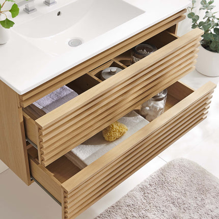 Modway EEI-4436 Render 36" Wall-Mount Bathroom Vanity Modway