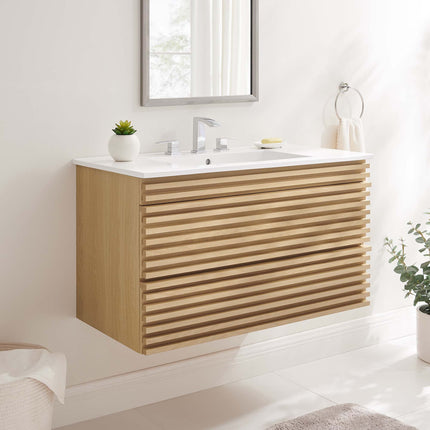 Modway EEI-4436 Render 36" Wall-Mount Bathroom Vanity Modway