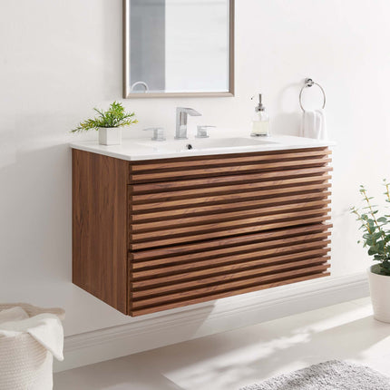 Modway EEI-4436 Render 36" Wall-Mount Bathroom Vanity Modway