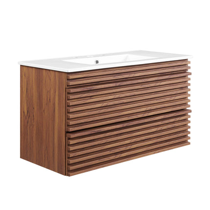 Modway EEI-4436 Render 36" Wall-Mount Bathroom Vanity Modway