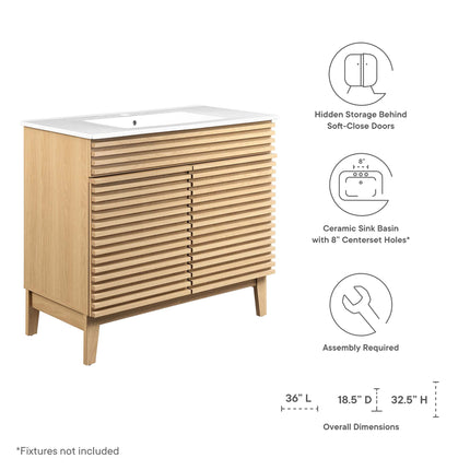 Modway EEI-4437 Render 36" Bathroom Vanity Modway