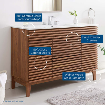 Modway EEI-4439 Render 48" Single Sink Bathroom Vanity Modway