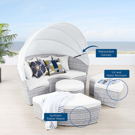 Modway EEI-4442 Scottsdale Canopy Outdoor Patio Daybed Modway
