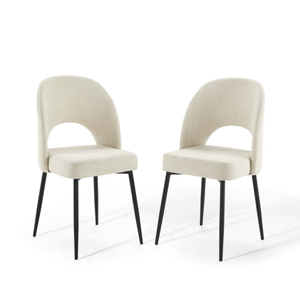 Modway EEI-4490 Rouse Upholstered Fabric Dining Side Chair Set of 2 Modway