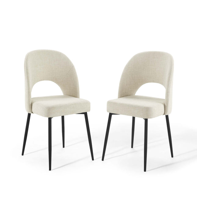 Modway EEI-4490 Rouse Upholstered Fabric Dining Side Chair Set of 2 Modway
