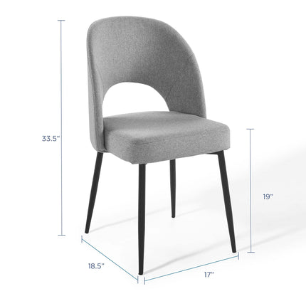 Modway EEI-4490 Rouse Upholstered Fabric Dining Side Chair Set of 2 Modway