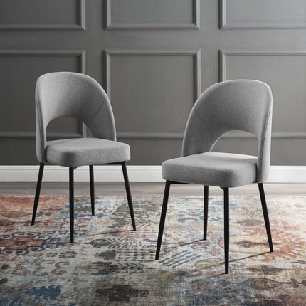 Modway EEI-4490 Rouse Upholstered Fabric Dining Side Chair Set of 2 Modway