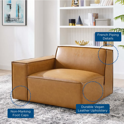 Modway EEI-4492 Restore Left-Arm Vegan Leather Sectional Sofa Chair Modway