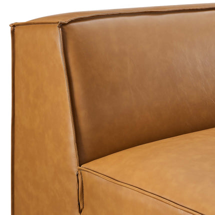 Modway EEI-4495 Restore Vegan Leather Sectional Sofa Armless Chair Modway