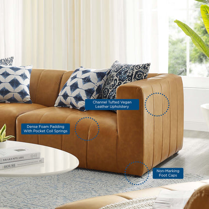 Modway EEI-4513 Bartlett 2-Piece Vegan Leather Loveseat Modway